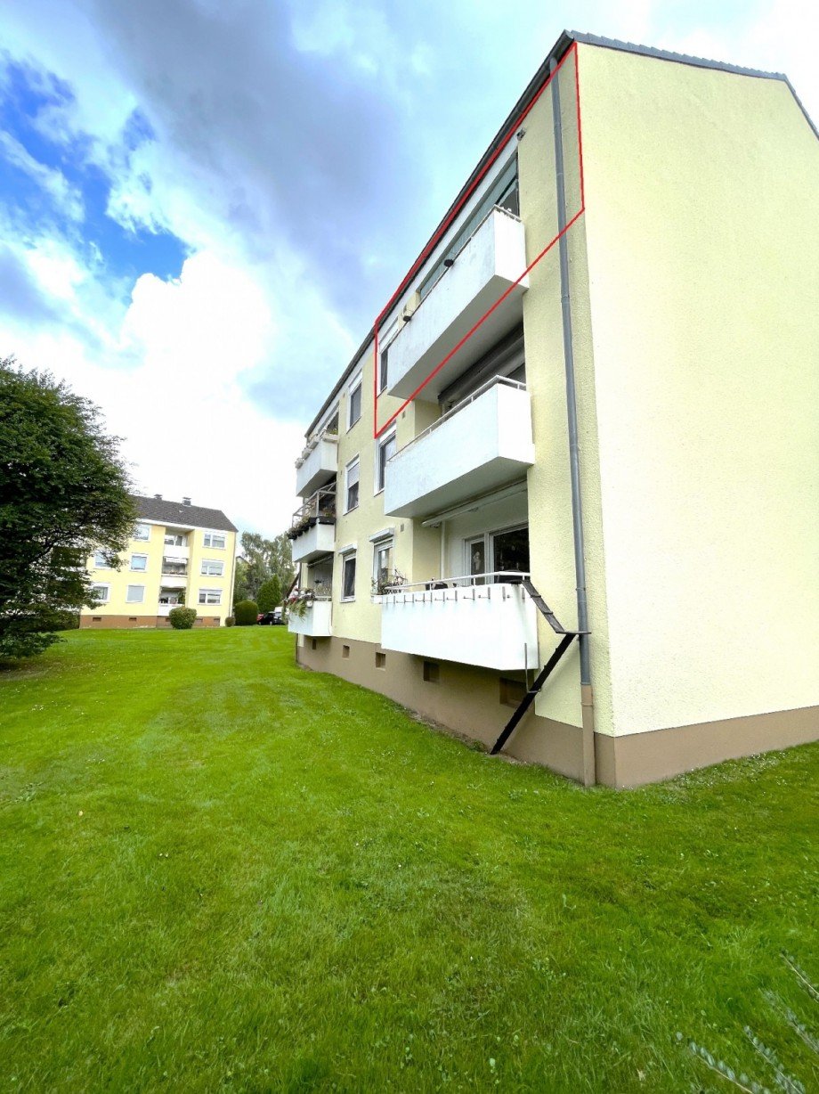 Balkonseite Etagenwohnung Hattingen