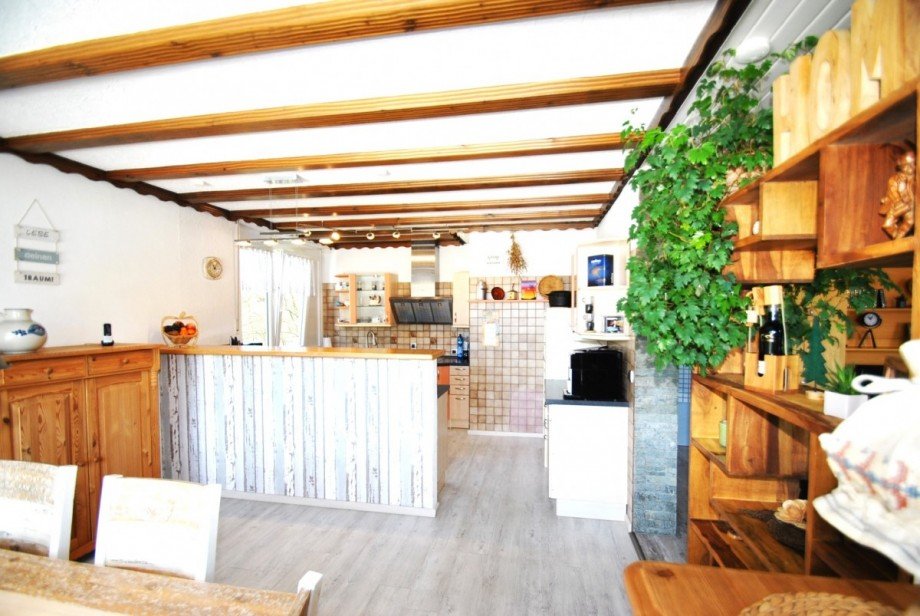 Offene K�che mit Theke Einfamilienhaus Wuppertal