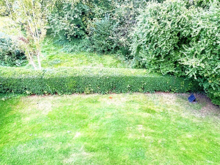 Blick auf das Gartengrundst�ck Etagenwohnung Hattingen