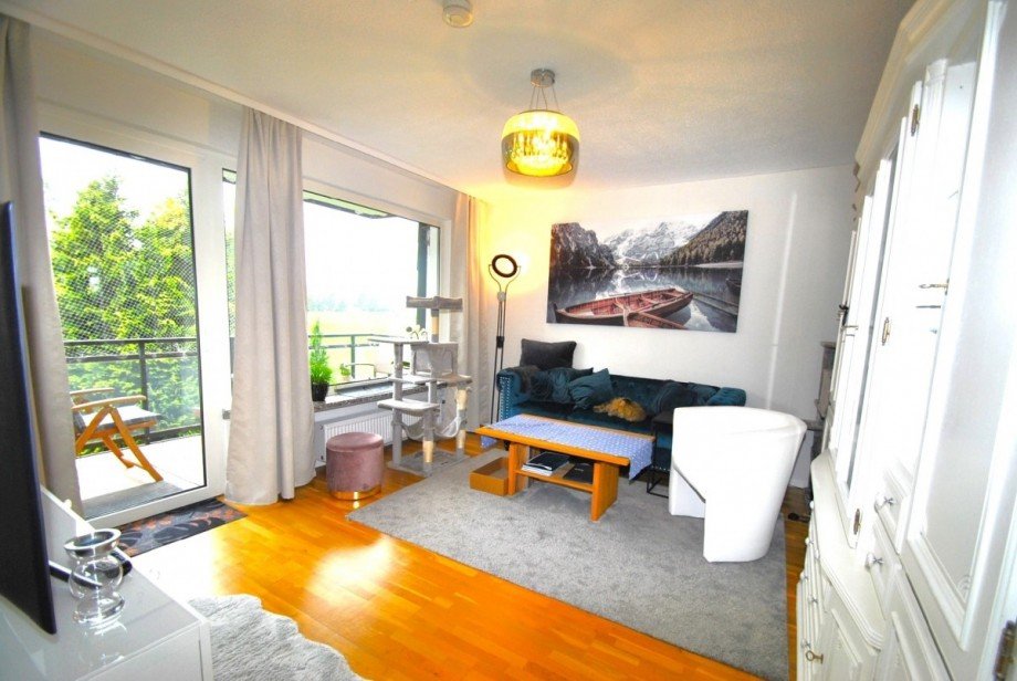 Wohnzimmer zum Balkon Etagenwohnung Heiligenhaus